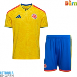 Billiga Colombia Hemmatröja Barn VM 2026 Kortärmad (+ Korta byxor)